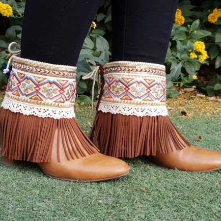 Handcrafted Boho Boot Cover