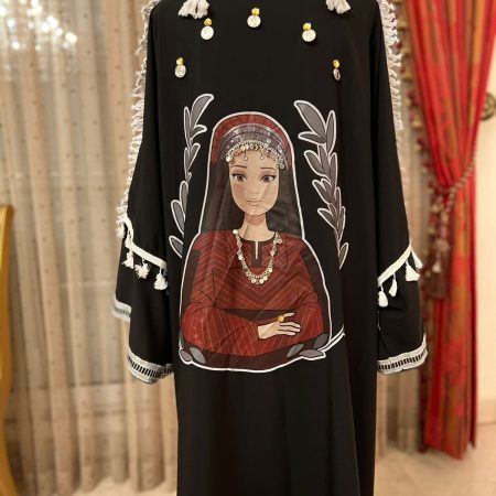 Handcrafted Palestinian Abaya in Hebron Character(الخليل)