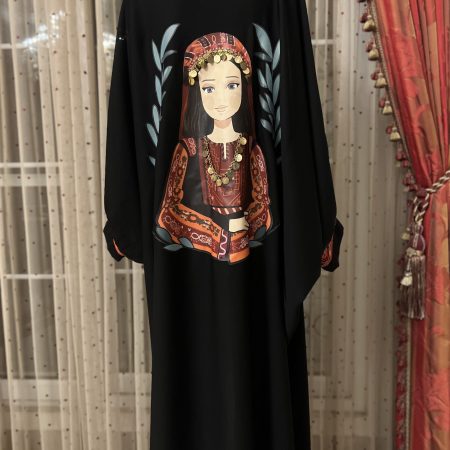 Handcrafted Palestinian Abaya in Jaffa Character(يافا)