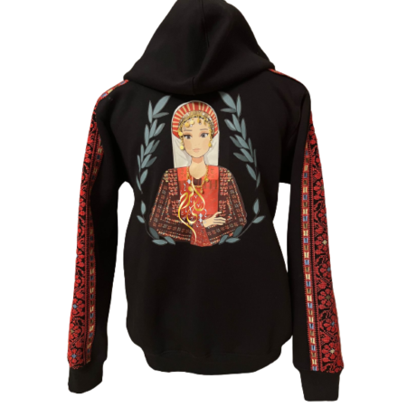 handcrafted Palestine Jacket in Gaza Thoub (ثوب غزه)