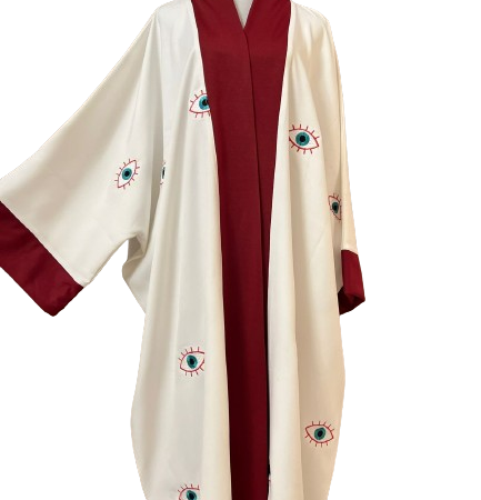 Embroidered Evil-Eye Abaya