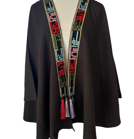 Elegant  Embroidered Palestinian Shwal