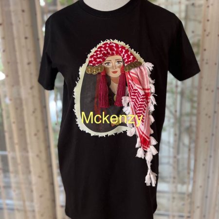 Jordanian   black T-Shirt (سلطية)