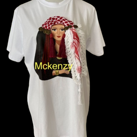 Jordanian  white T-Shirt (سلطية)