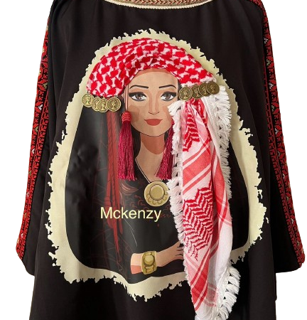 Elegant Black Top Balqa Thobe ( ثوب السلط)